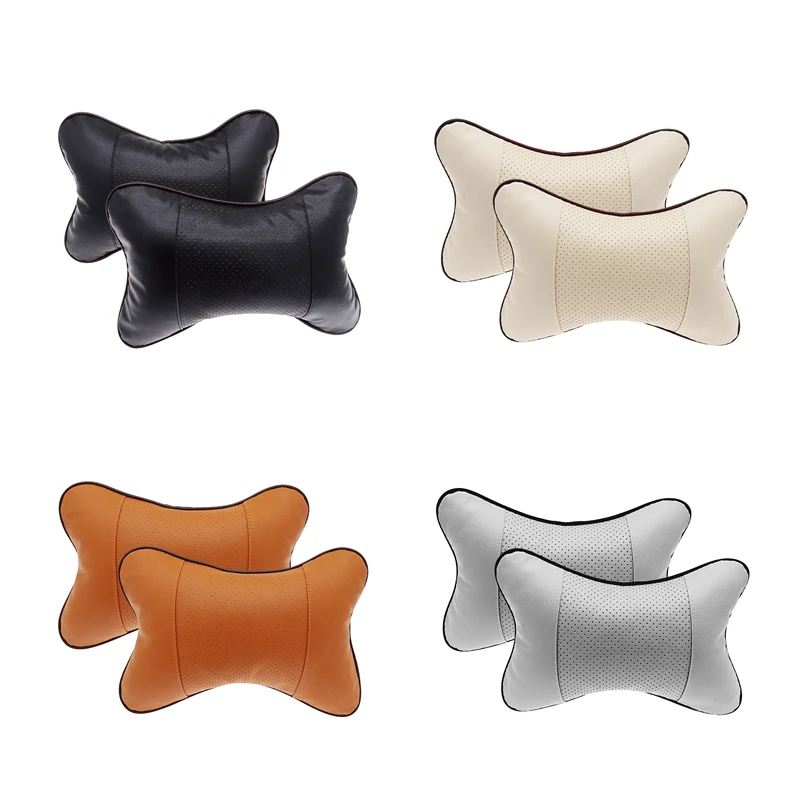 

1 Pair Car Seat Headrest Head Neck Pillow Comfortable Soft Pad Neck Rest Support Cushion Car Neck Pillow Auto Head In car pillow