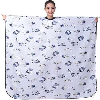 

Salon Hair Styling Cape, Hair Cutting Coloring Hairdresser Printing Wai Cloth Hairdressing Barber Gown Wrap