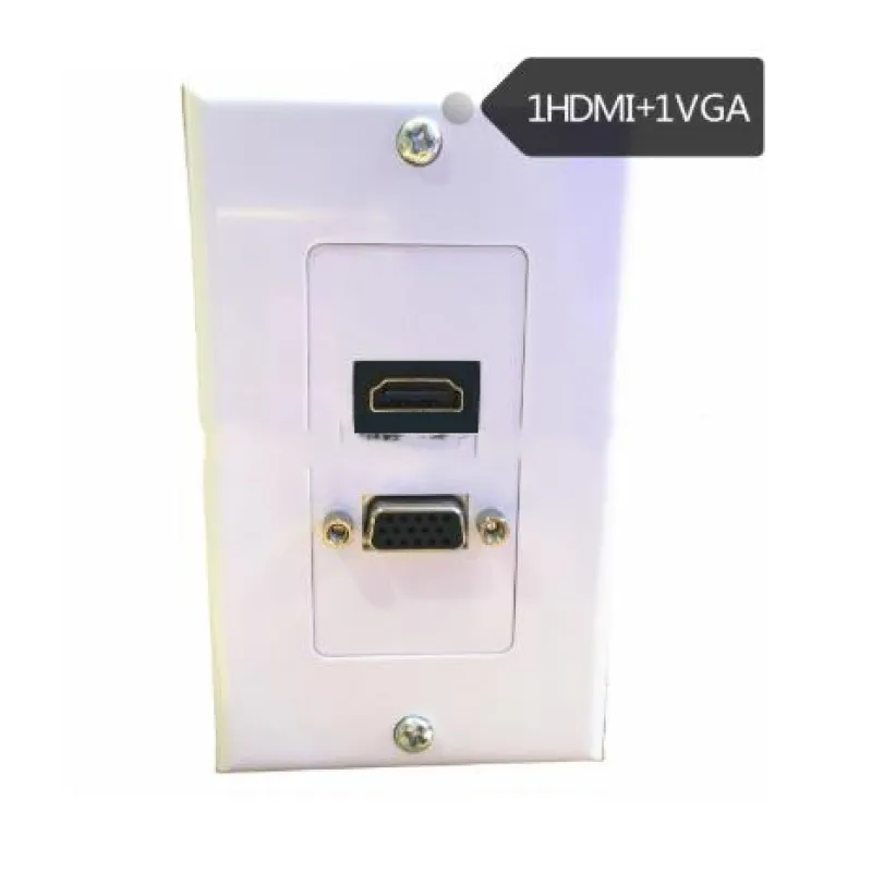 HDMI VGA настенная пластина композитный выход Джек HDTV 1080pABS