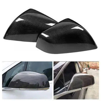 

2pcs Side Mirror Cover Fit for Tesla Model X All Model 2016 2017 2018 2019 Carbon Fiberoor Mirror Shell Car Styling