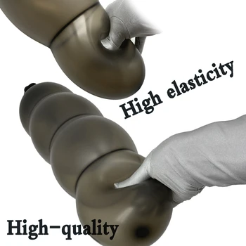 Expansion Diameter 14cm Inflatable Dildo Anal Plug With 5 Beads Built-in Silicone Column Huge Butt Plug Ass Dilator Anal Sex Toy 6