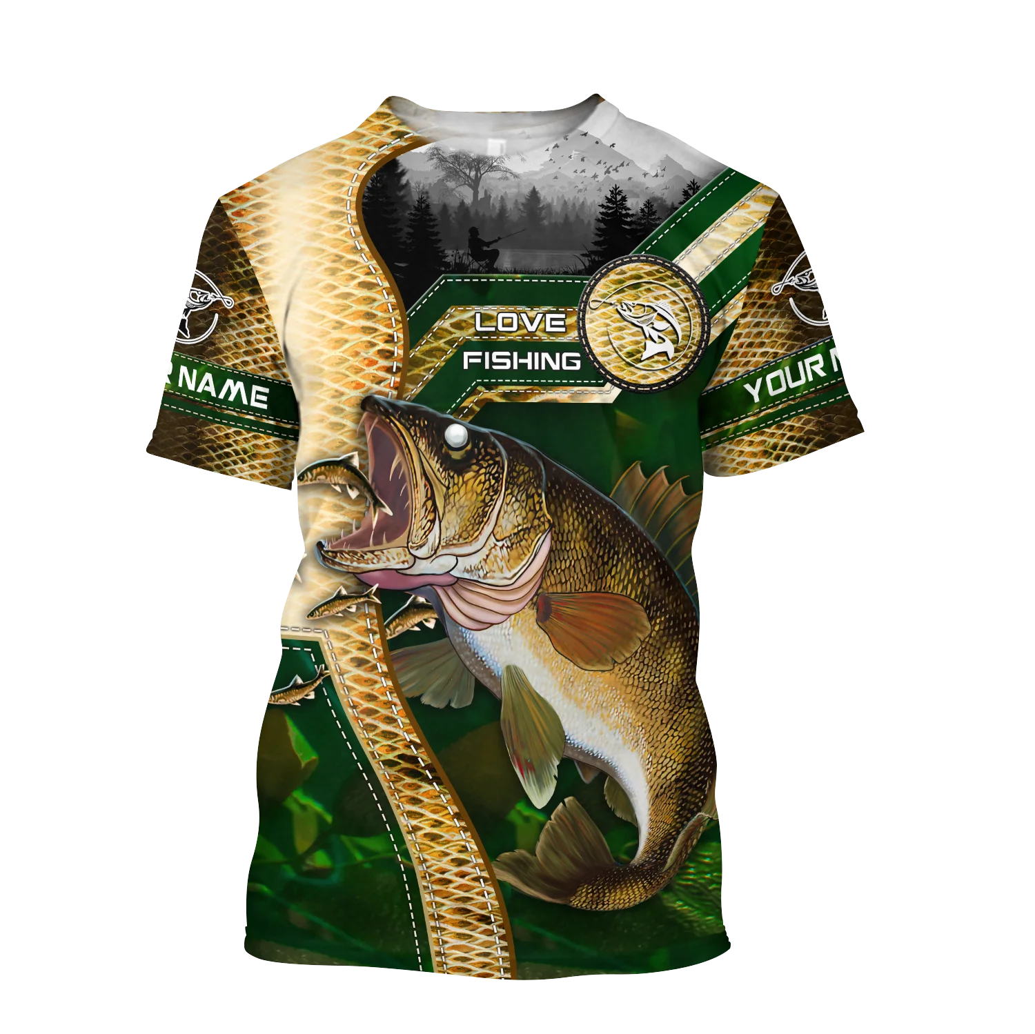 Heißer Verkauf t hemd Crappie Angeln camo Muster 3D Gedruckt Herren Sommer Oansatz kurzarm Unisex Casual sport T-shirt 13 stile – Detail 14