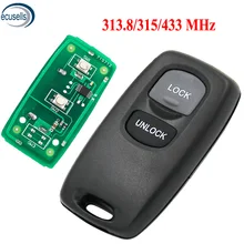 2 кнопки дистанционного Управление брелок 313,8 МГц, 315 МГц, 433 МГц для Mazda M6