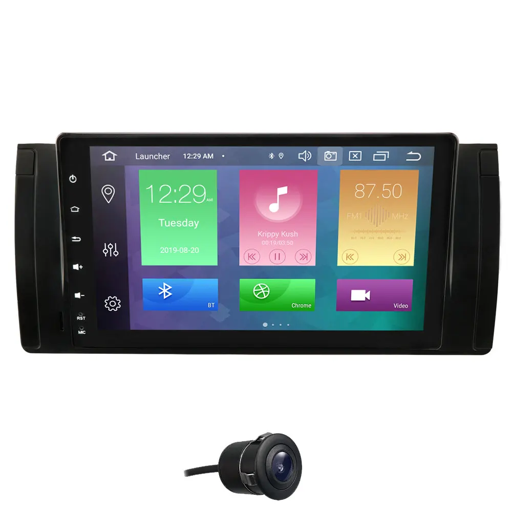 PX5 DSP 4G+ 64G 8Core 1024x600 HD сенсорный экран 1 din Android 9,0 Автомобильный мультимедийный Радио стерео для BMW E39 E53 X5 Wifi 4G Bluetooth - Цвет: Camera5