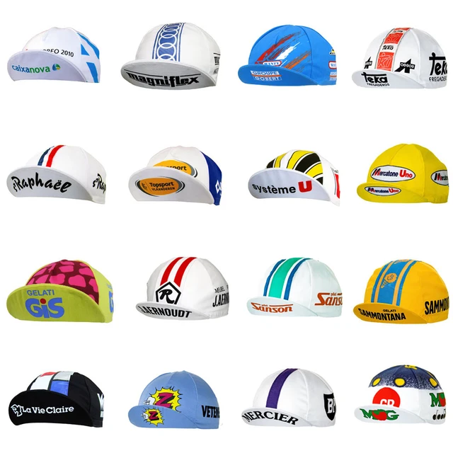US $4.99 cycling cap men and women Breathable bike wear hat free size 16 style Arbitrary choice