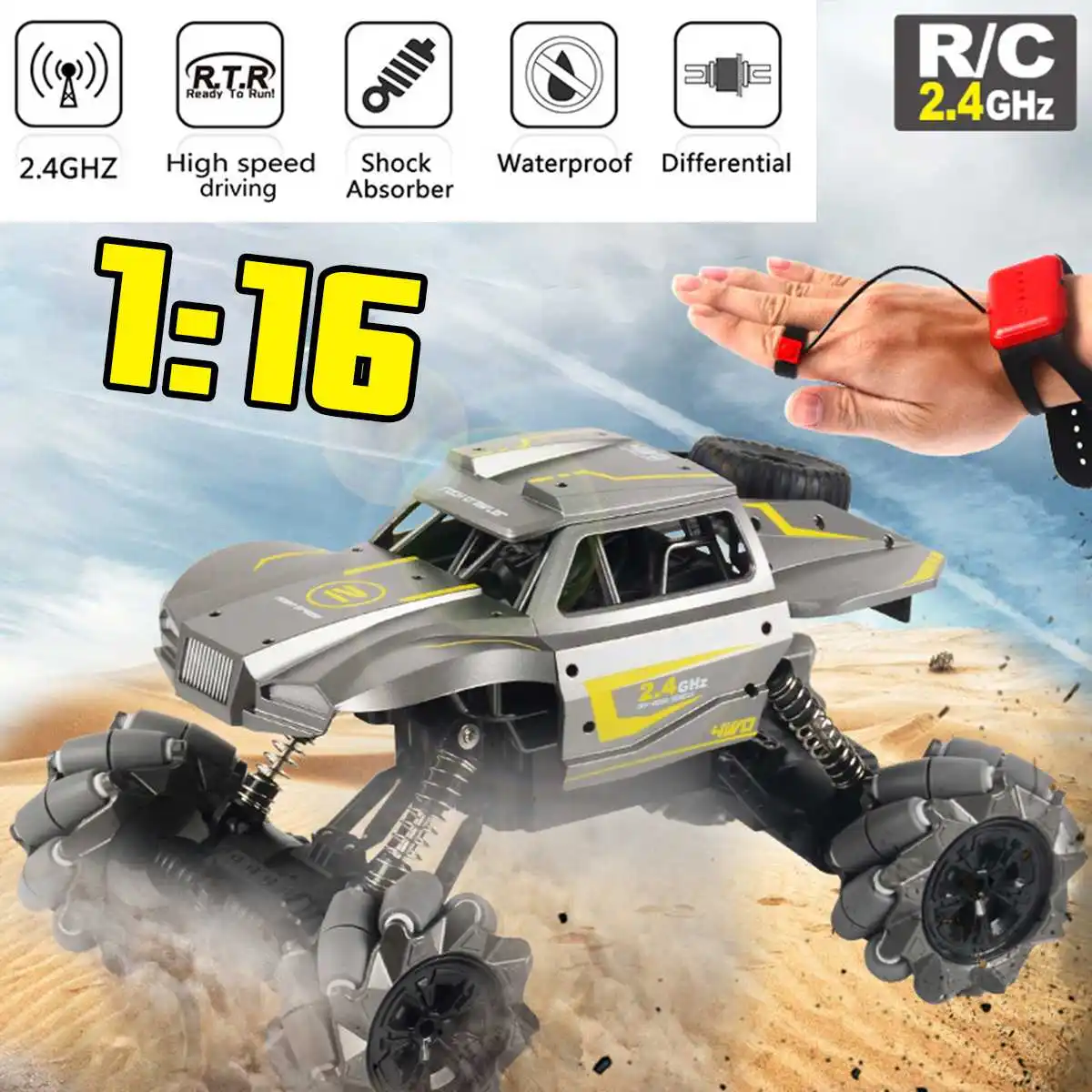 

Remote Control Stunt Car Gesture Induction 360 rotation Twisting Off-Road Vehicle Light Drift Dancing Side Driving RC Toy Gift f