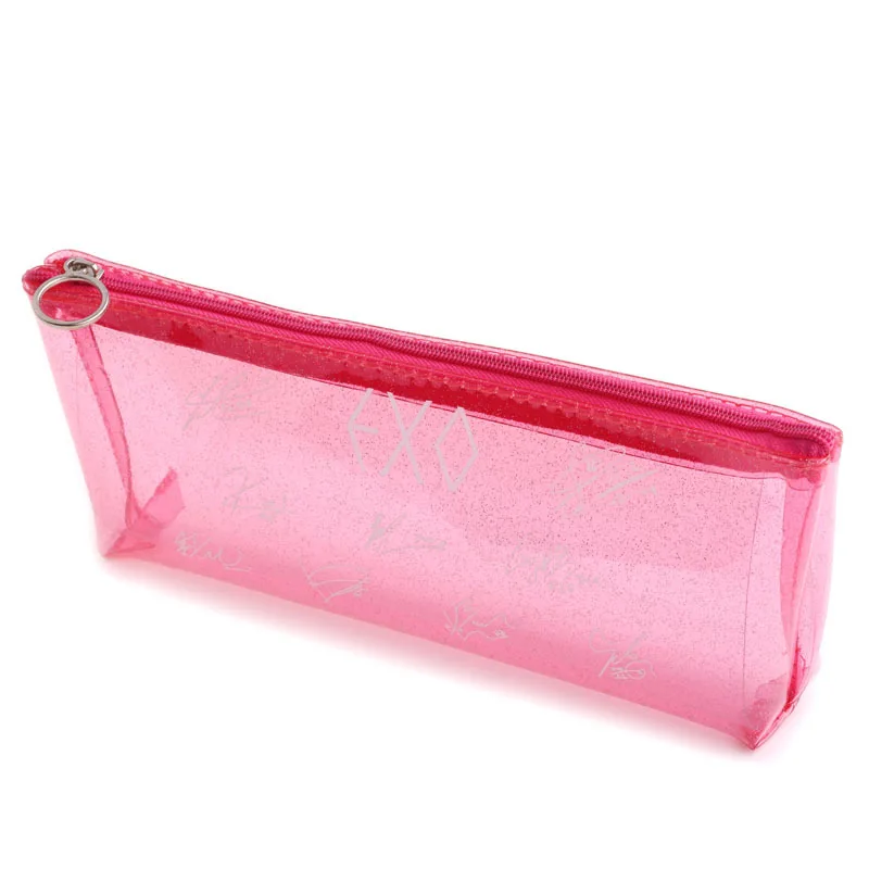red storage bag Новая Корейская палитра для макияжа глаз EXO, 26 цветов, матовая палитра теней для век, блестящая пудра, тени для век с кистью, набор, штамп, пигмент - Цвет: red storage bag