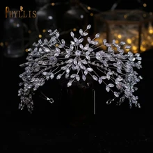 

A358 Zircon Bridal Crown Wedding Headpieces Wholesale Bridal Hair Accessories Princess Diadems Hairband for Women Tiara Jewelry