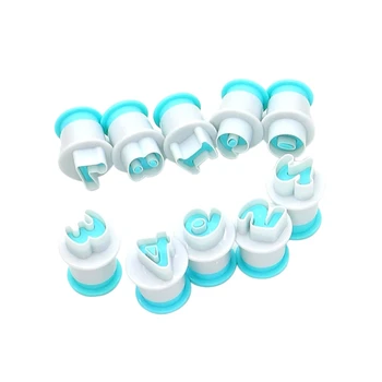 

1-10 number and 26 Upper&Lowercase Alphabet Baking cake decoration tools pastry Mold letter fondant Cookie Cutter