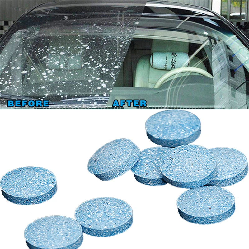 

200PCS/Pack(1PCS=4L Water)Car Solid Wiper Fine Seminoma Wiper Auto Window Cleaning Effervescent tablet Windshield Glass Cleaner