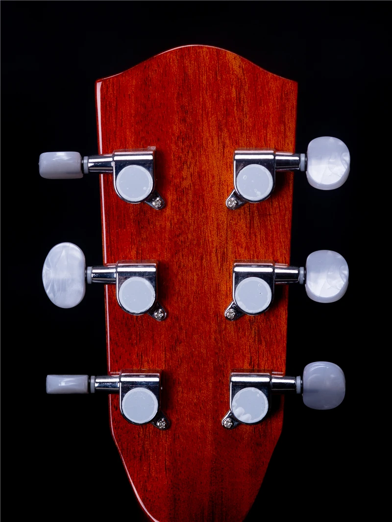 34 inch solid mahogany wood baby traveling acoustic guitars, acoustic electric guitars
