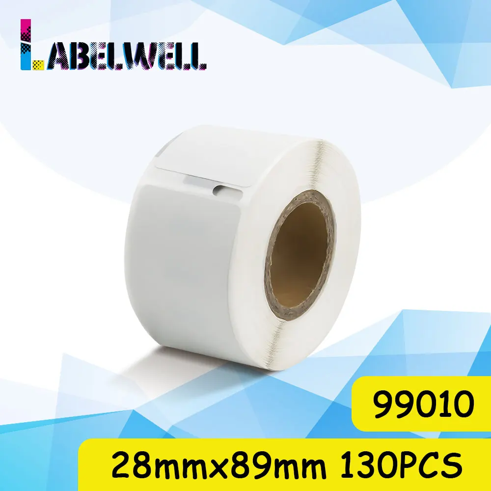 Labelwell 1 рулон 130 шт 99010 этикетка 28 мм * 89 адресные этикетки совместимы с Dymo LabelWriter