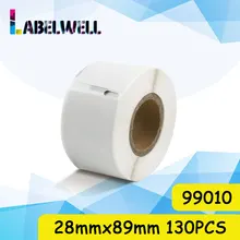 Labelwell 1 рулон 130 шт 99010 этикетка 28 мм * 89 адресные этикетки