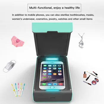 

Home UV Lamp Phone Sterilizer Box Multifunction Personal Sanitizer Disinfection Aromatherapy Masks Underwear Keys Cleaner Boxes
