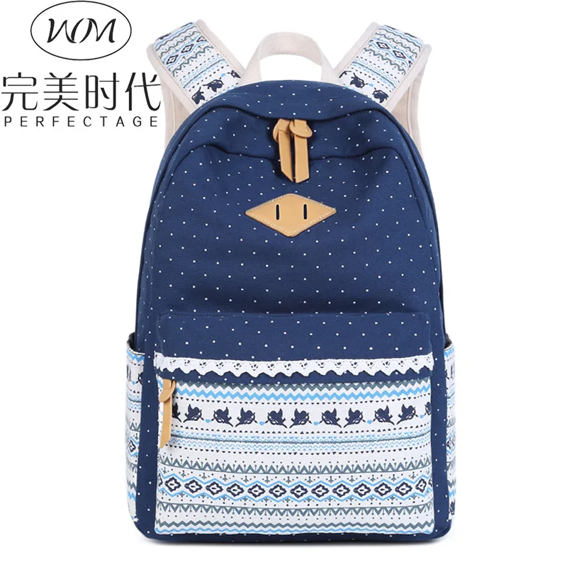 Стиль напрямую от производителя поколение жира рюкзак из холщовой ткани с принтом женская Средняя школа студентов школьная сумка Kor