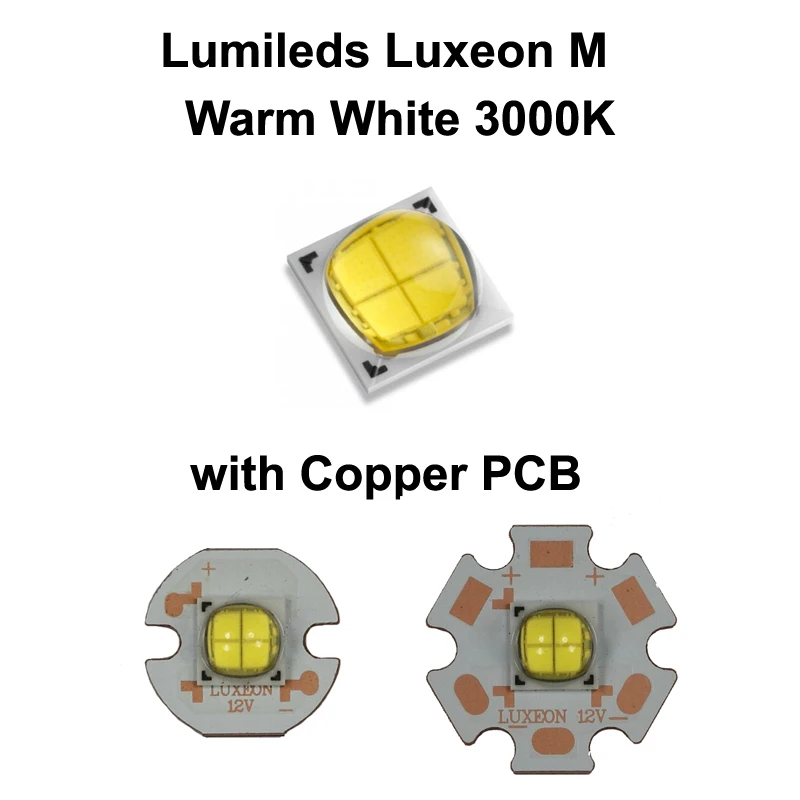 Lumi led s Luxeon M LXR9 теплый белый светодиодный K излучатель с медной печатной платой 16