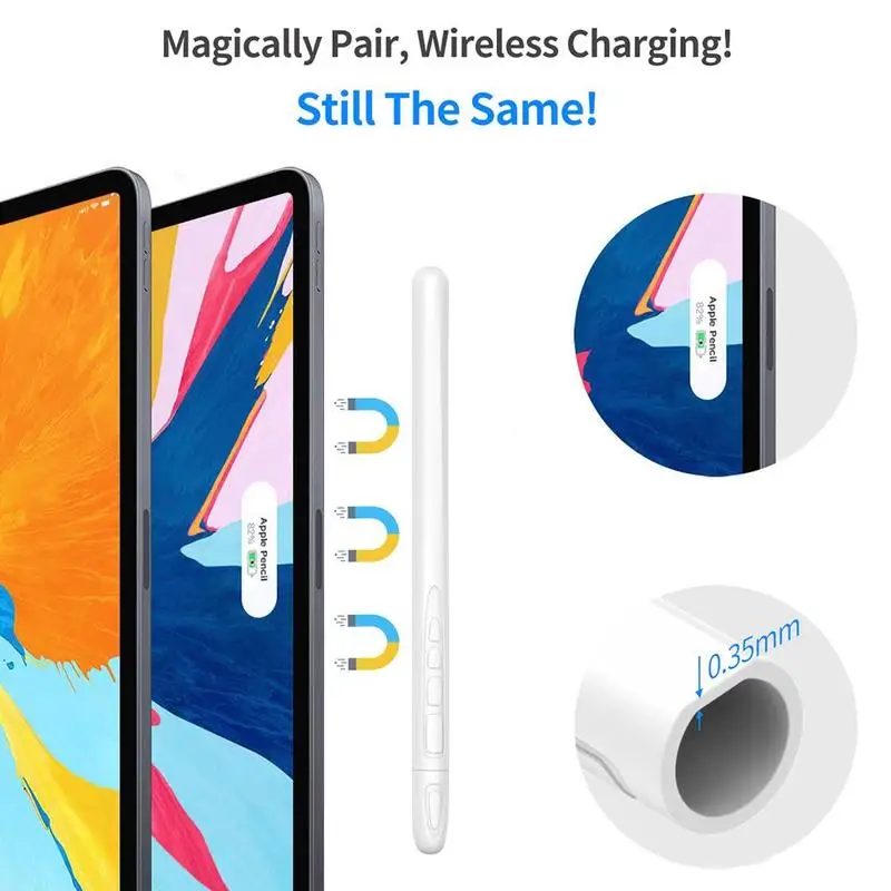 Защитный чехол для Apple Pencil 2, анти-царапающий стилус, силиконовый чехол 2, нескользящий карандаш, чехол для айпада, протектор Penpoint Ca G4G6
