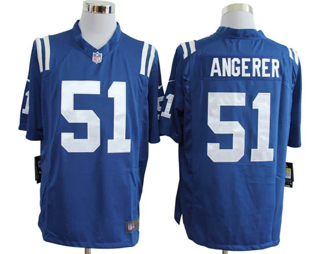 Stitiched, Индианаполис s, Andrew Luck, T.Y. Хэмтон, Андрэ Джонсон, ПЭТ МакАфи, Коби фленер, Франк Гор Джерси - Цвет: Синий