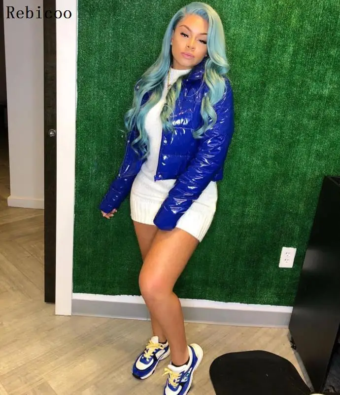 

Женские повседневные короткие пальто из ПУ лакированной кожи, зимние теплые пуховые куртки с толстой подкладкой и длинным рукавом, повседневная женская верхняя одежда на молнии