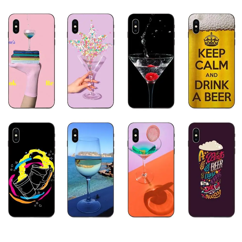 С надписью Keep Calm And выпить вина медведя узор резиновые для Galaxy A3 A5 A6 A6s A7 A8 A9 A10 A20E A30