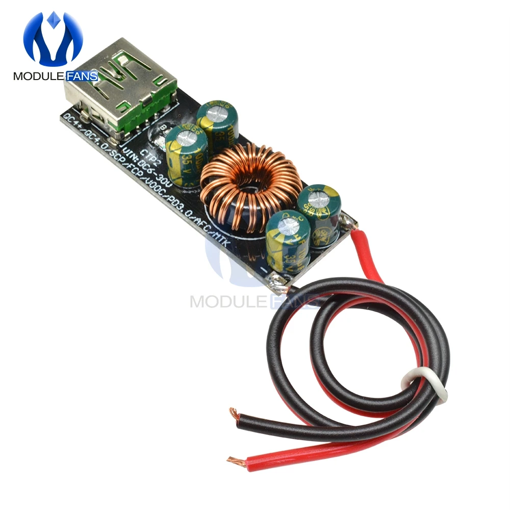 Тип с портом типа C QC4.0 QC3.0 6 V-35 V мобильный телефон быстрая зарядка адаптер модуль ldo понижающего Boost модуль для PD устройство, док-станция Qualcomm доска