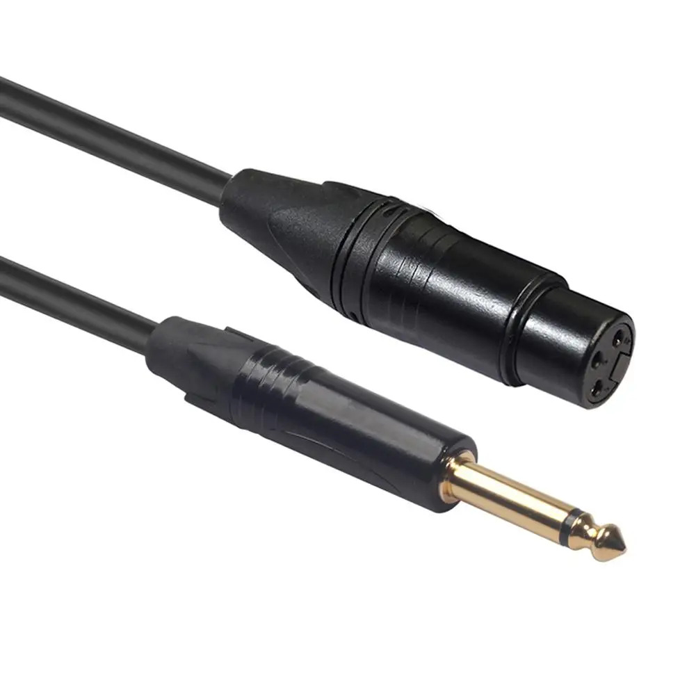 3 м одноканальный штекер для Cannon XLR Female 6,35 мм аудио кабель соединительный провод