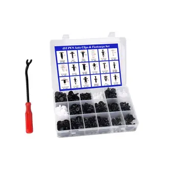 

Mixed 415 PCS Car Fastener Auto Universal Bumper Fixed Clamp Push Type Clip For Car Series Fastener 2020