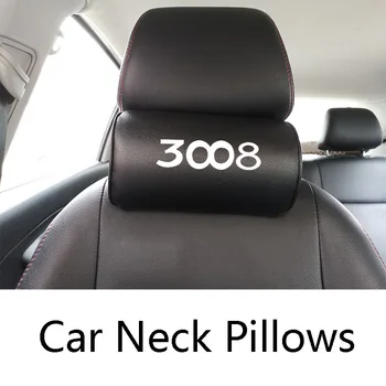 

PU Leather Car Neck Pillow for Peugeot 3008 Car Pillows Seat Headrest Cushion Pad High Quality