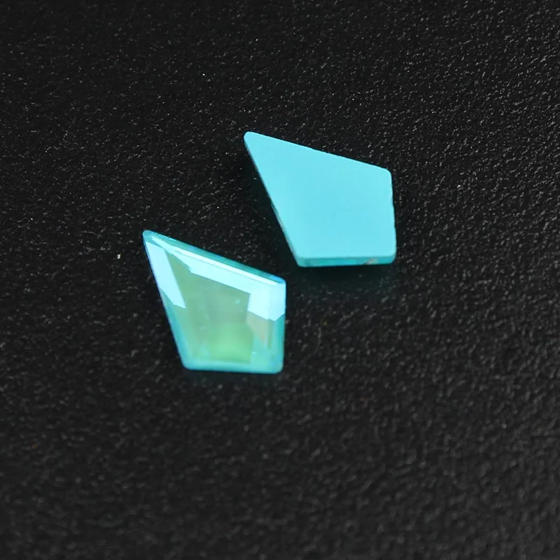 3.Cyan Arrow 30 шт/партия ромб 6x10 мм плоская задняя смола без горячей фиксации 10 мокко цвета ромб стразы с плоской обратной поверхностью 3D драгоценные камни для дизайна ногтей - Цвет: 3.Cyan Arrow