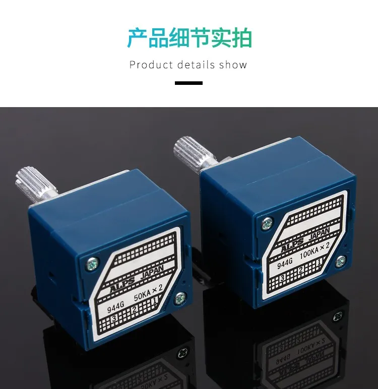 ORIGINALE ALPS RK27 27 Tipo Doppio 100K Potenziometro - Foto 2