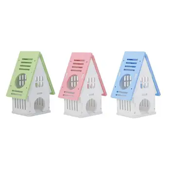 

Cute Wooden Hamster Nest House Small Pet Playing Cage Sleeping Bed Castle