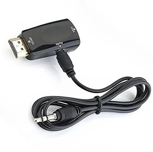 Адаптер переходник bundwin HD 1080P HDMI в VGA адаптер типа Папа мама с поддержкой HDTV для ПК