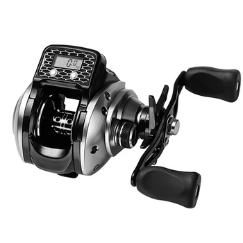 

Digital Display Fishing Reel 6.3:1 16+1BB Baitcasting Reel w/ Larger Ceramic Line for Ocean Rock Fishing Lake River accessories