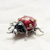 Wuli&baby  Vintage Red Enamel Beetle Broocohes Women Insects Party Casual Brooch Pins ► Photo 2/4