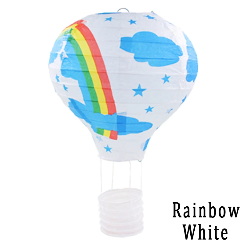 Rainbow White 5 шт. большой воздушный шар бумажный фонарь Радужный висячий шар белые китайские фонарики желаний Свадебный на день рождения праздничный вечерние Декор - Цвет: Rainbow White