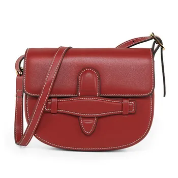 

saddle bag women leather Retro shoulder bag High-end JOSEPHAMANI Brand messenger bag New bolsa feminina free shipping