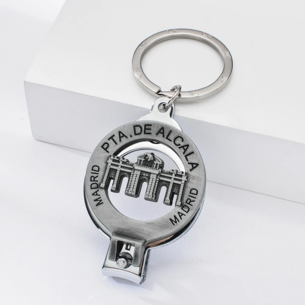 Madrid PTA DE ALCALA portachiavi con motivo in rilievo ...