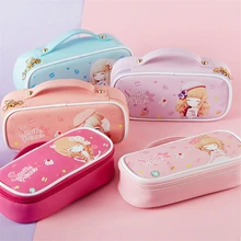 Kawaii para lápices para niñas, bonitos lápices de papelería, bolsas de 4 capas, Cartuchera Escolar, TUI, Piornik, Trousse, Scolaire - AliExpress Suministros para oficina y escuela