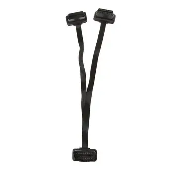 

Black Splitter Extension Cable Plastic 16 Pin Flat Thin Diagnostic Tools