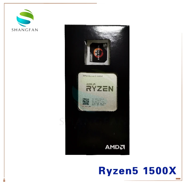 Новый четырехъядерный процессор AMD Ryzen 5 1500X R5 3 ГГц L3 = 16M 65 Вт YD150XBBM4GAE Socket AM4 с