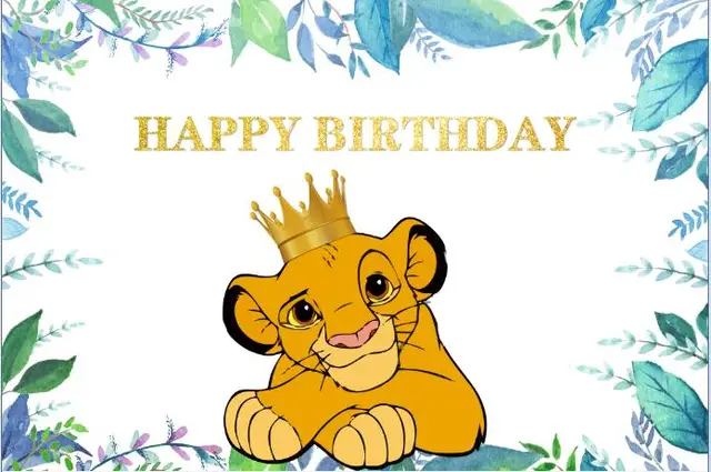 Lion Backdrops African Grassland Animal Baby Shower Kids Birthday Party King Photo Background Photocall Prop Decoration Banner violet
