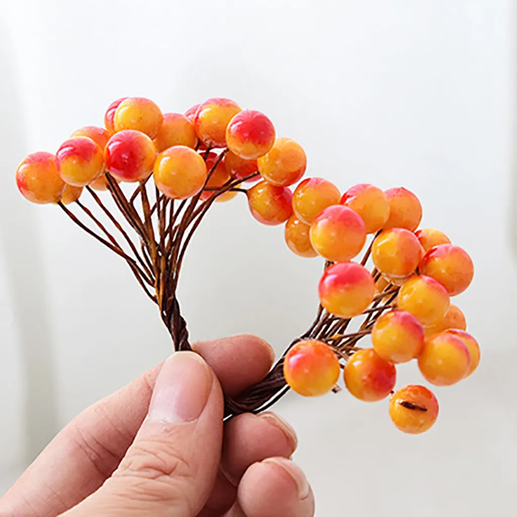 Simulation Christmas Berry Inserts DIY Accessories Christmas Ornaments Pendant^40