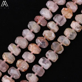

Natural Cherry Agates Rectangle Pendant Necklace,Top Drilled Irregular Slice Agates Stone Bracelet Craft Making SY-660AMEE
