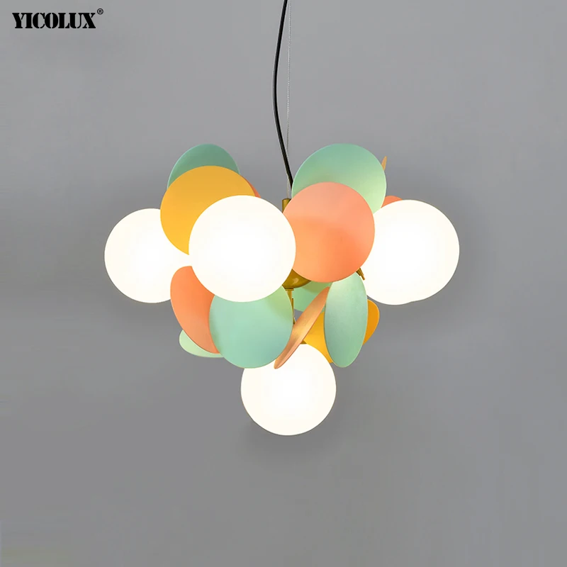 Colorful Flash New LED Modern Chandelier Lights Living Dining Room Bedroom Villa Pendant Flats Bar Aisle Indoor Lighting Lamps