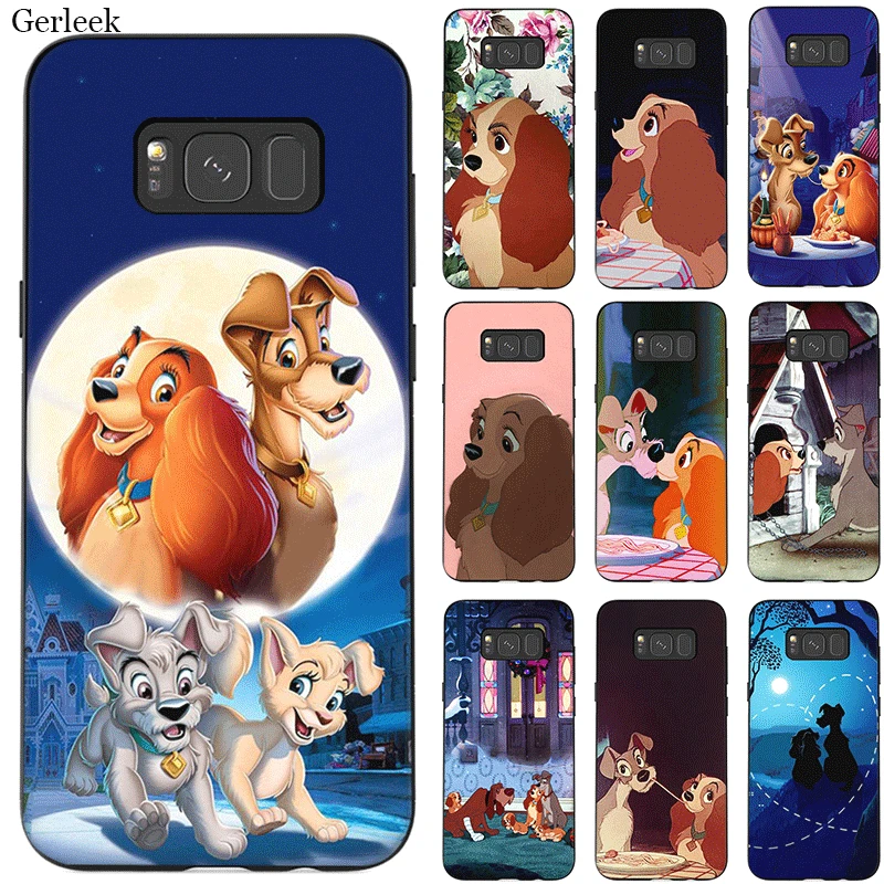 

Silicone Mobile Phone Case For Samsung A70 A60 A50 A40 A20 A30 A10 A9 A8 A7 A6 A5 Plus Cover Cartoon Dog Lady And Tramp