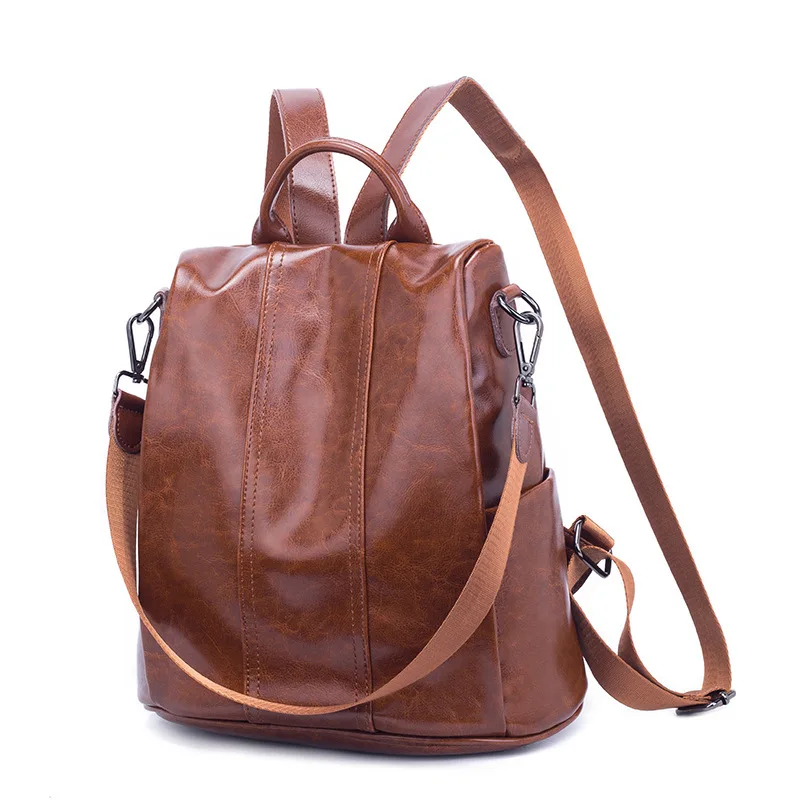 

Cross Border 2019 New Style Anti-Theft Backpack Women's Genuine Leather Korean-style School Bag Creative-Travel Computer Backpac