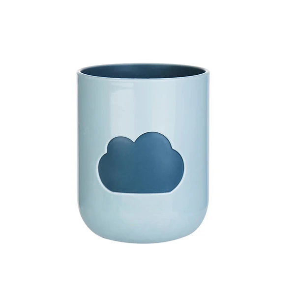 light blue Xiaomi Mijia Youpin простая чашка для мытья облаков, бытовая чашка для чистки, милая пара, удобная чашка для рта, модная домашняя ванная комната - Цвет: light blue