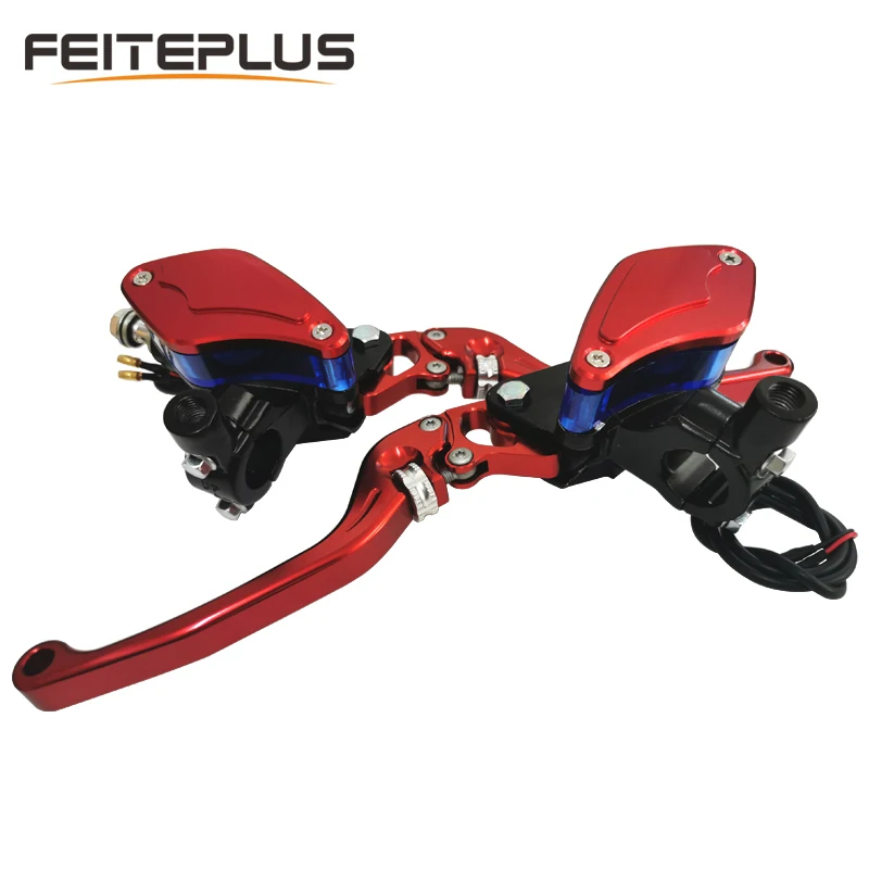 7/8" 22mm CNC Aluminum Motorcycle Brake Clutch Master Cylinder Lever Reservoir Universal Adjustable ATV For Yamaha Honda Suzuki |