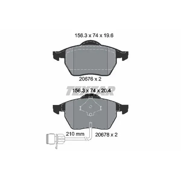 Колодки дисковые передние\ Audi 100 91-94/A4 95-00/A6 94-97 TEXT