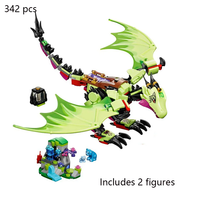 

10695 Compatible with Elves series 41183 The Goblin King's Evil Dragon Elves Building Building Blocks Model Kids Toy